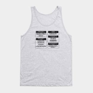 1984 Movie Showtimes (faded) Tank Top